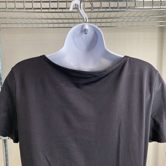 Vintage Carole Little Women's Black Gold Mixed Media Maxi Dress Size 4 Flowy - Picture 10 of 12